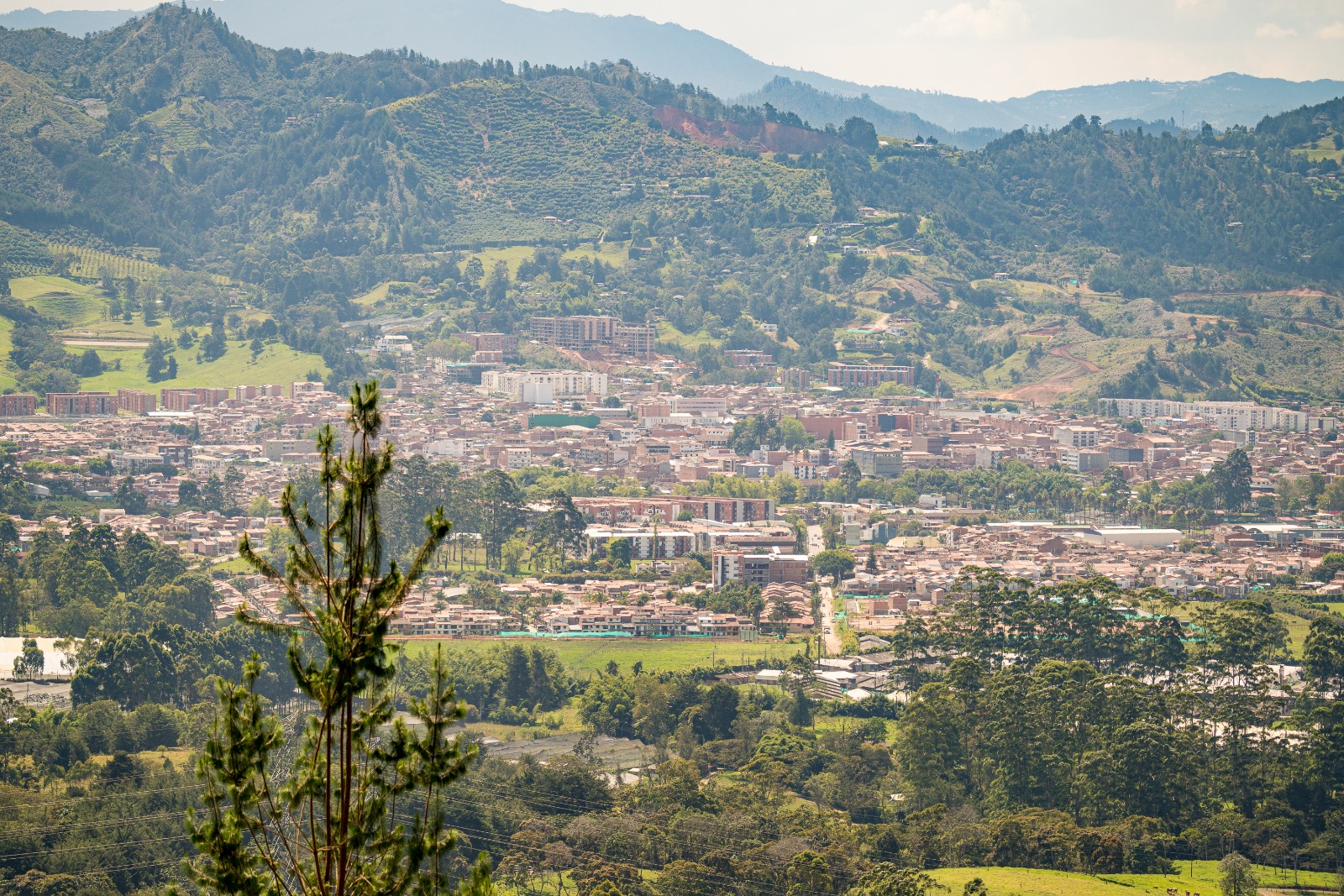 La Ceja paisaje panorámica Área Metropolitana del Valle de San Nicolás