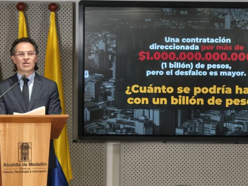 Alcalde Gutiérrez reveló hallazgos por presunta corrupción en Medellín en administración de Daniel Quintero