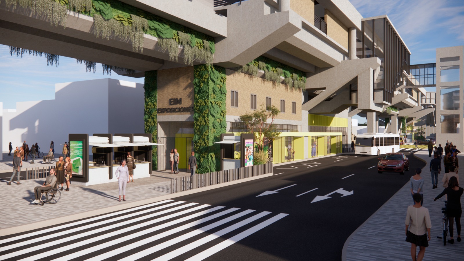 Obras de transformación en la estación Exposiciones del metro