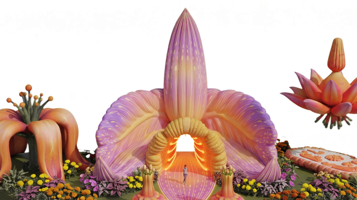 Una gigante floreció en Viva Envigado