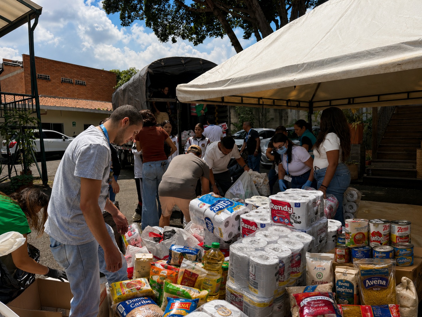 Puntos para recibir donaciones en especie para damnificados del terremoto