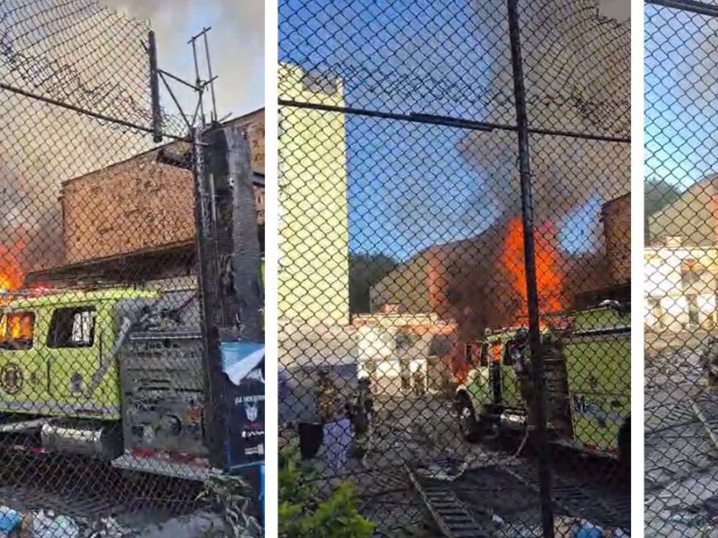 Bomberos atienden incendio en sector Manila de El Poblado