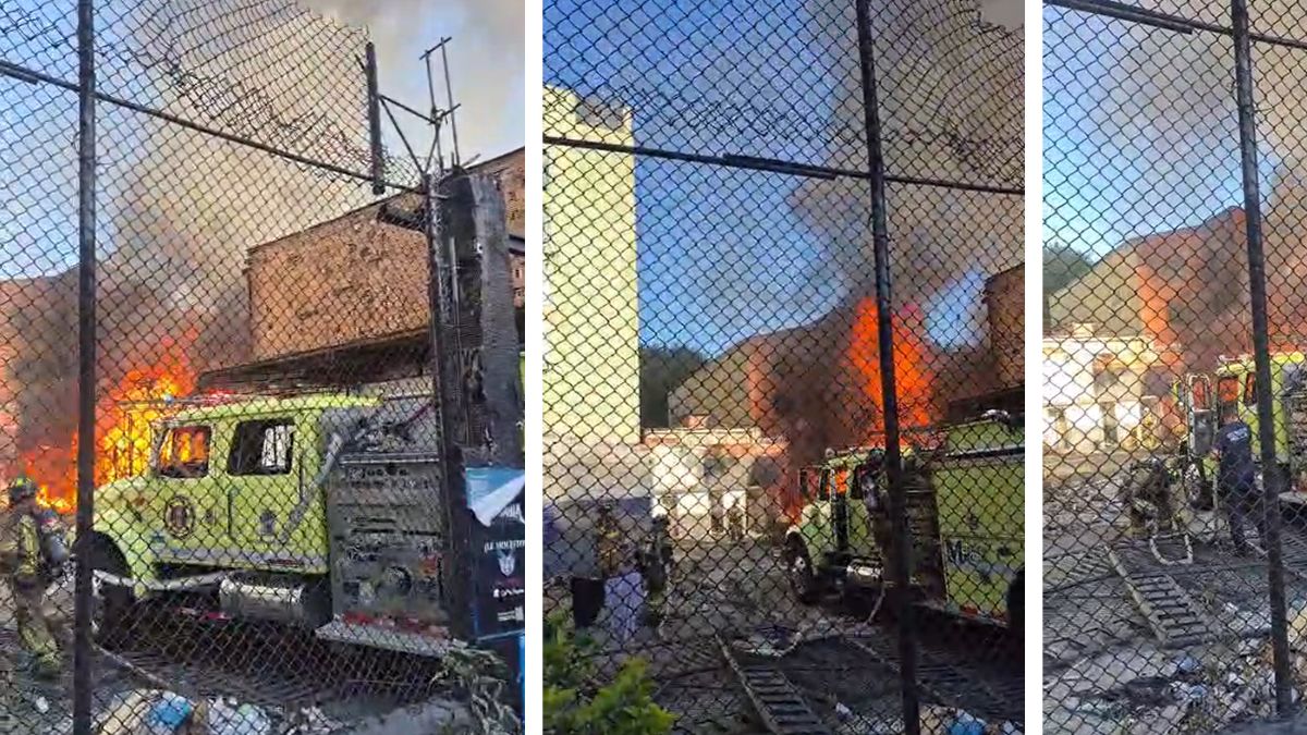Incendio cancha de Manila El Poblado