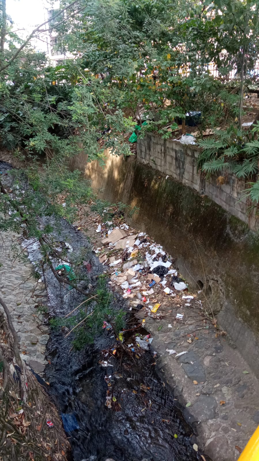 Basuras dentro de La Poblada y alrededores, en Manila