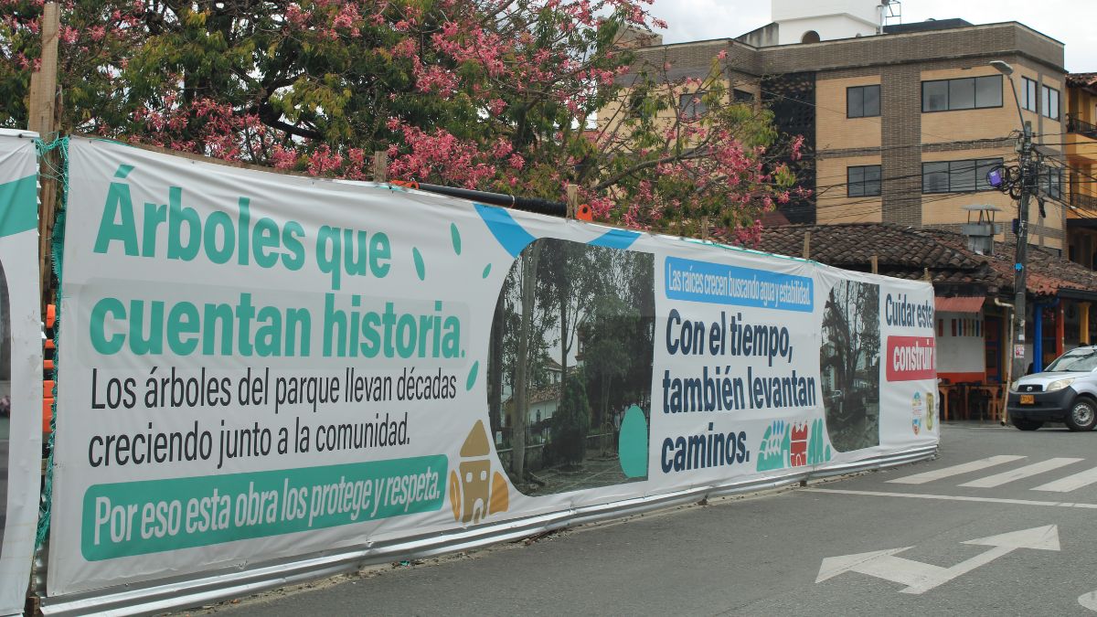 Obras parque San Antonio de Pereira