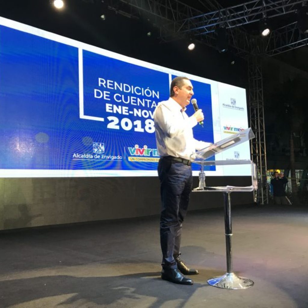 Alcalde de Envigado en la rendición de cuentas 2018