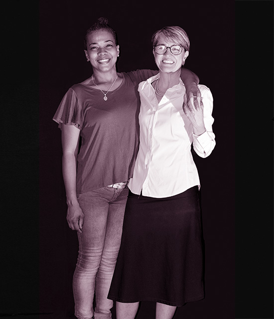 Liris López y Andrea Londoño
