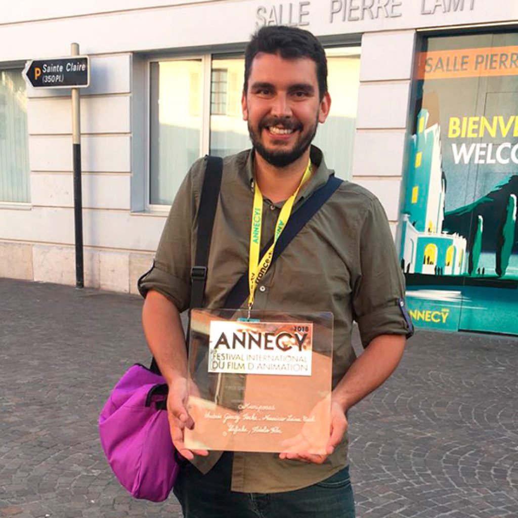 El director y animador Andrés Gómez Isaza