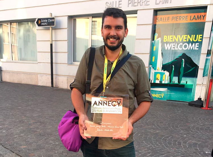 El director y animador Andrés Gómez Isaza