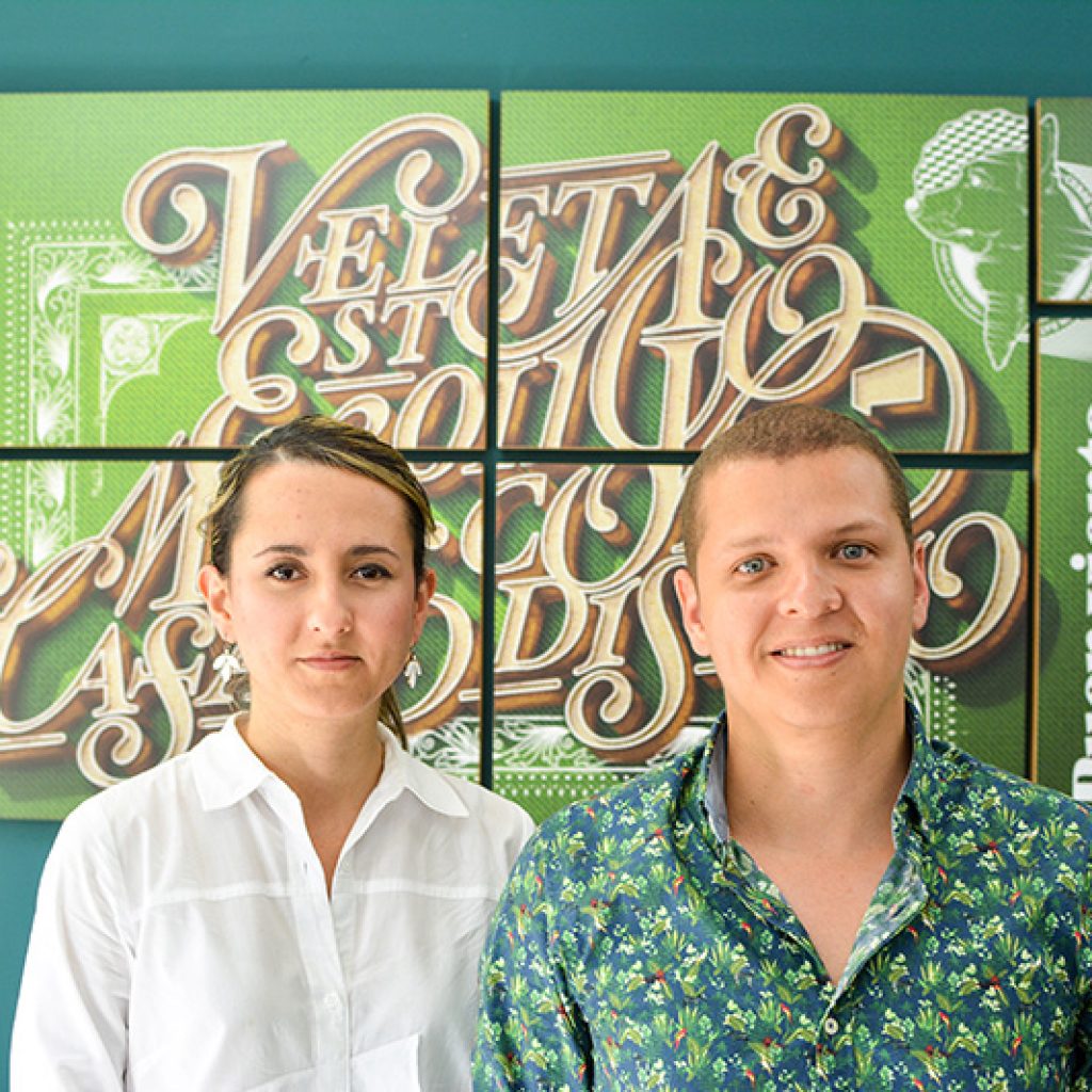 El lettering, Ana vélez y josé betancur