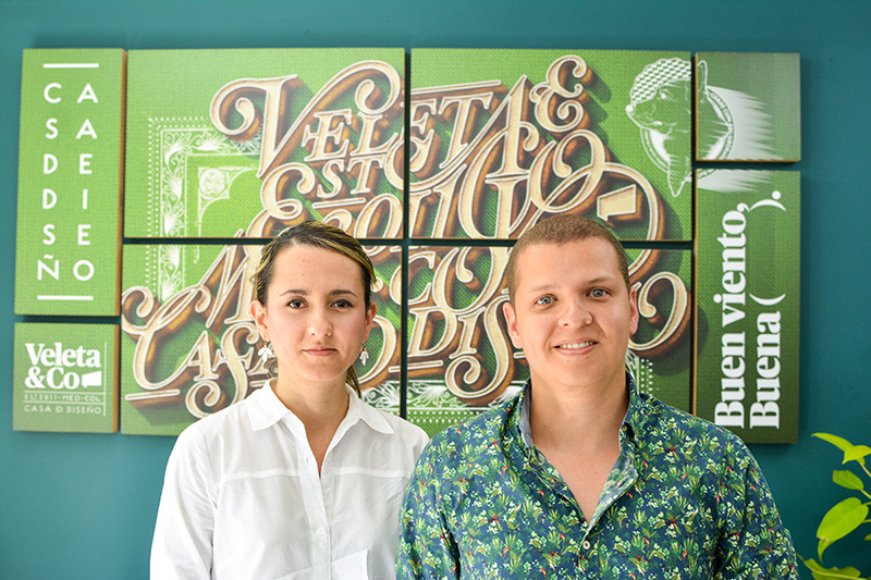 El lettering, Ana vélez y josé betancur