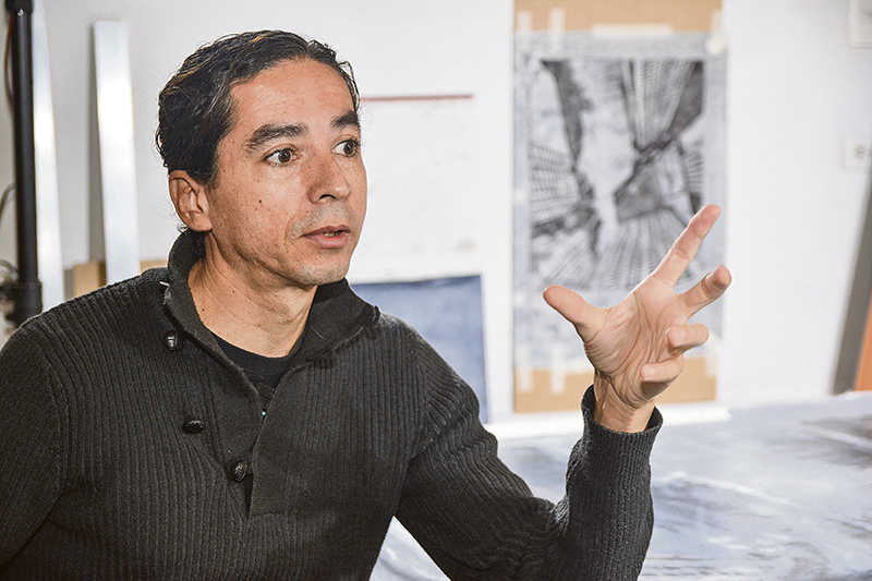El artista plástico José Fernando Muñoz