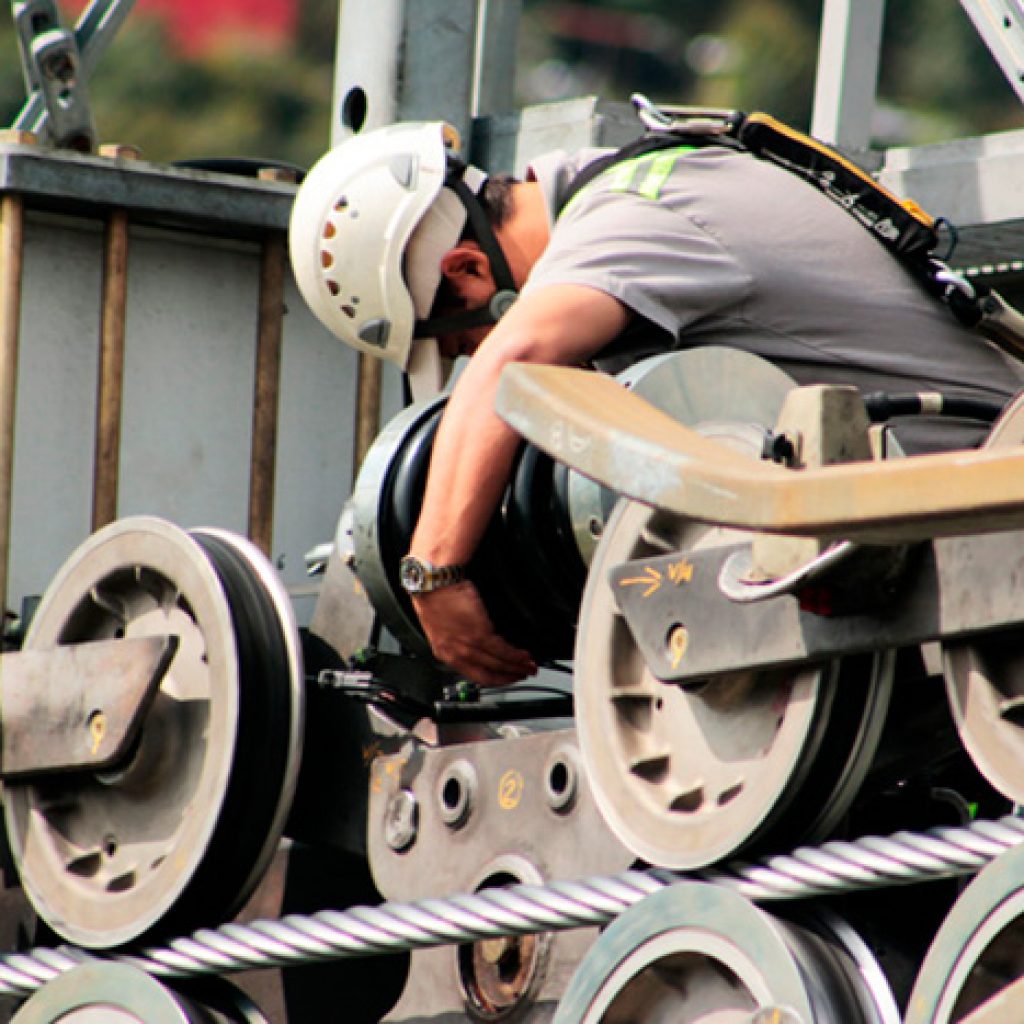 Metrocables en mantenimiento