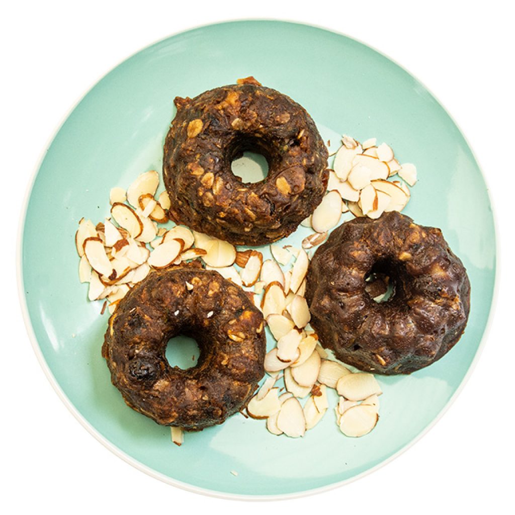 Muffin de zuquini y granola
