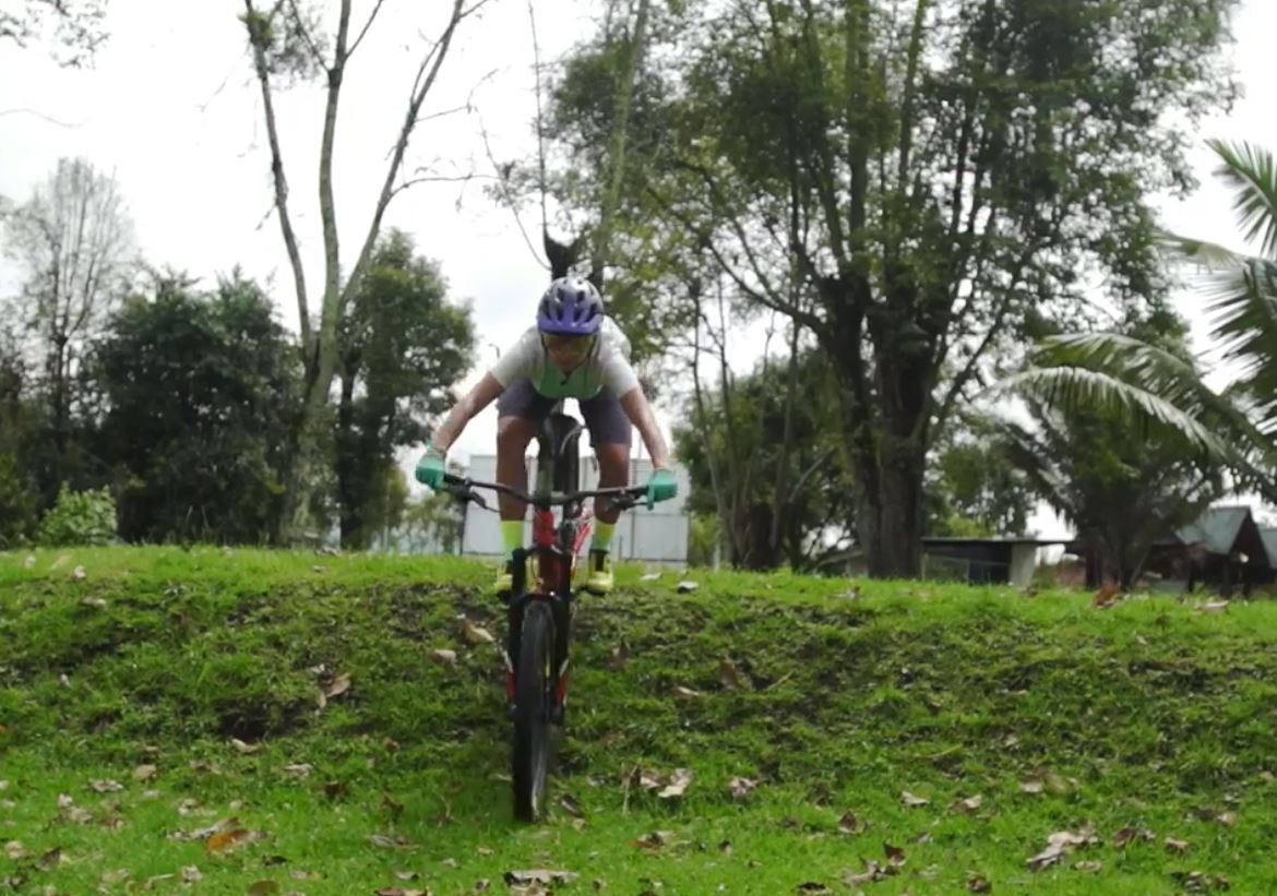 terrenos inclinados en la bicicleta