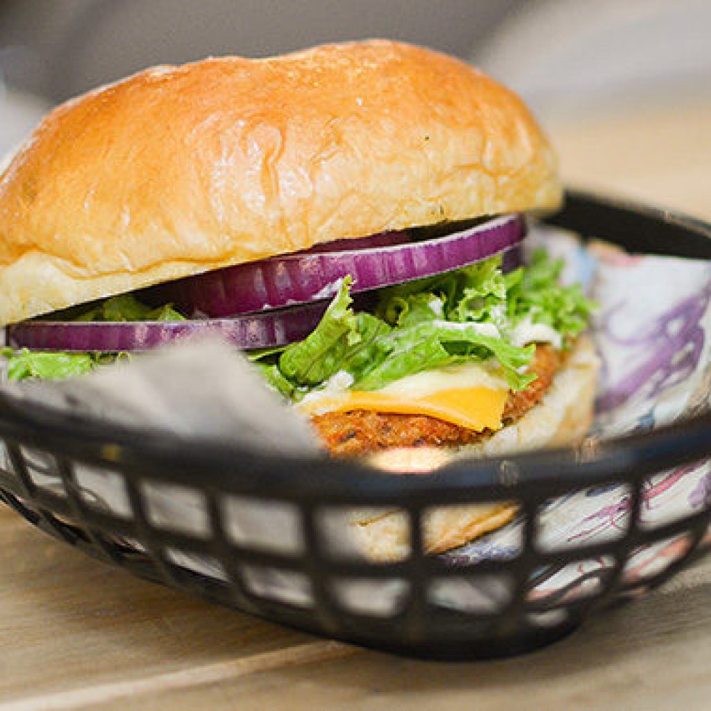 Hamburguesa de cangrejo y camarón Crangburger