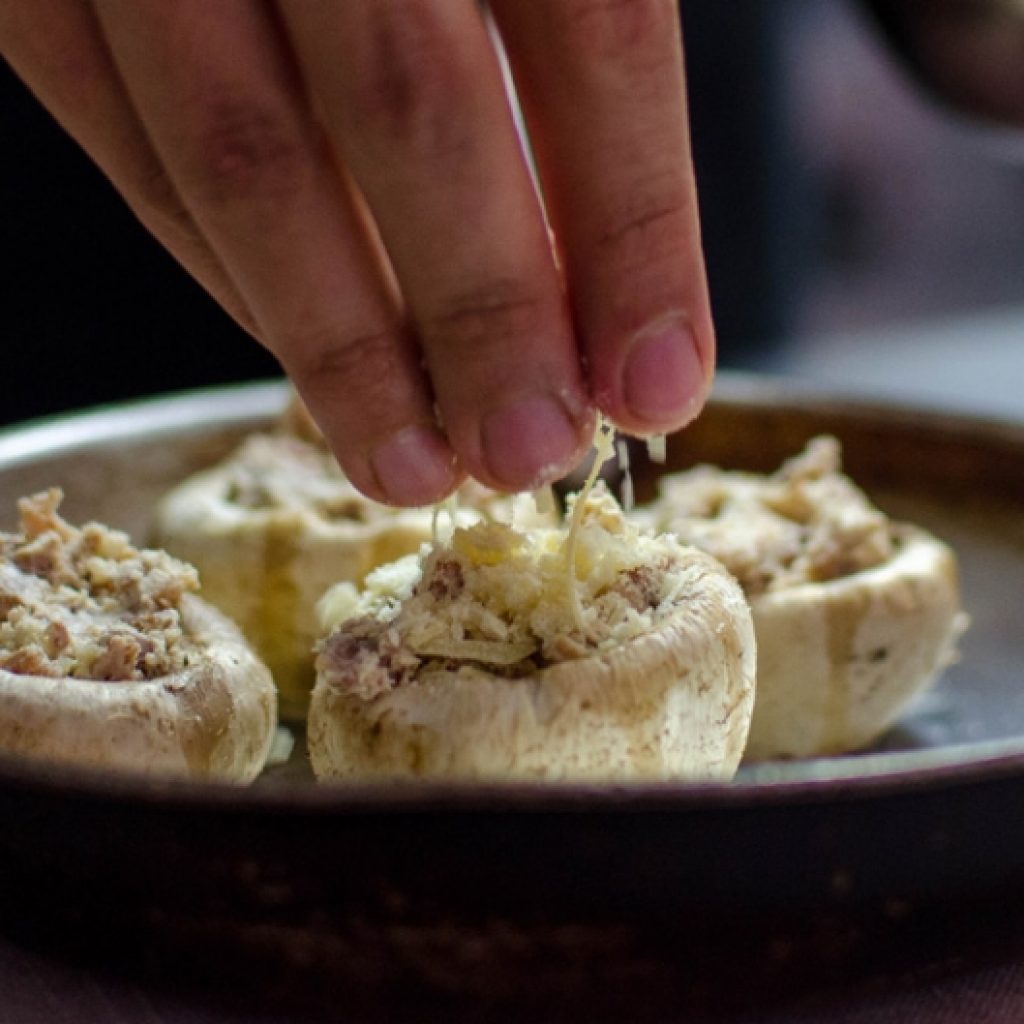 Champiñones rellenos