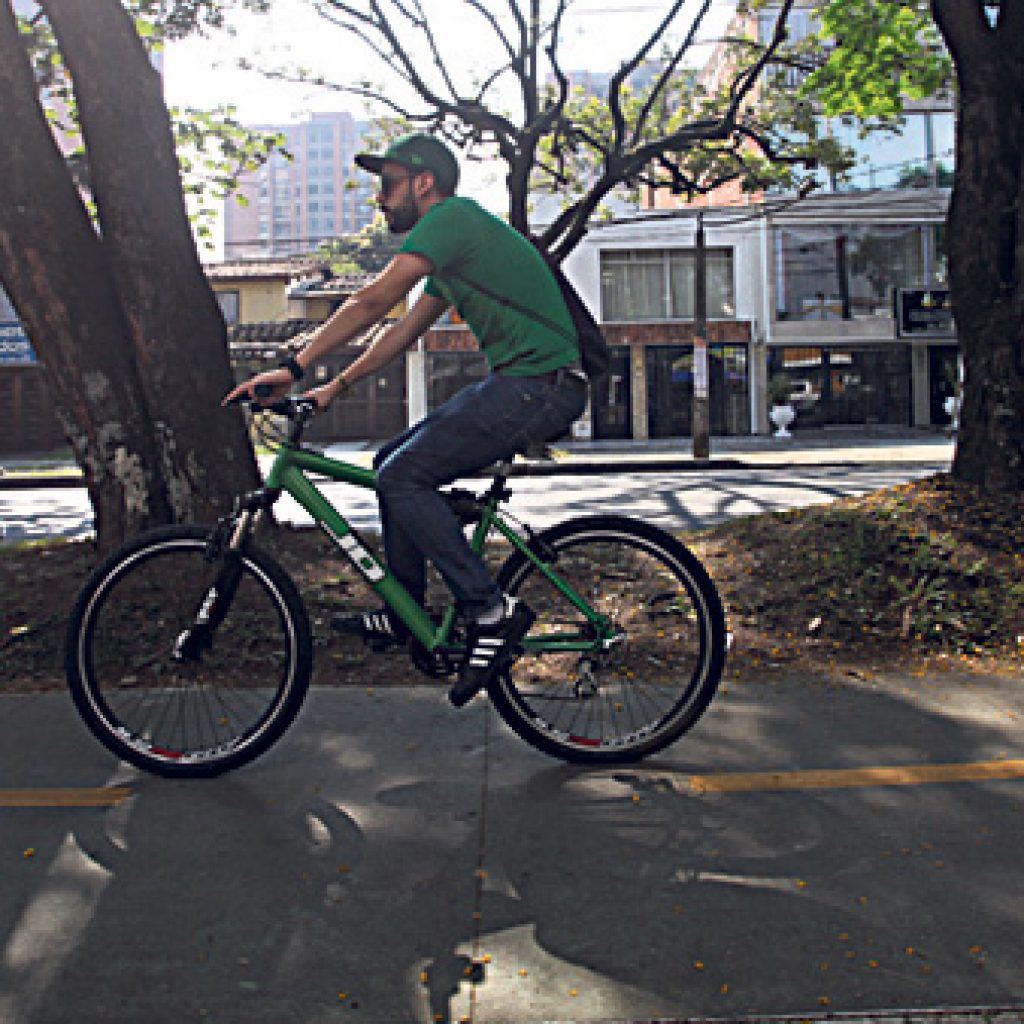 trabajar en bicicleta