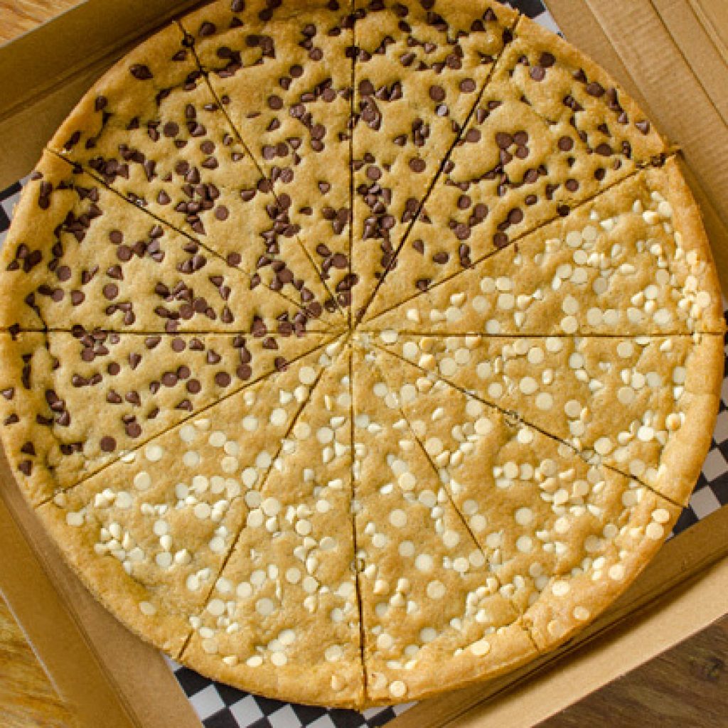 Pizza de galletas cósmicas