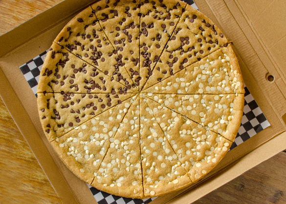 Pizza de galletas cósmicas