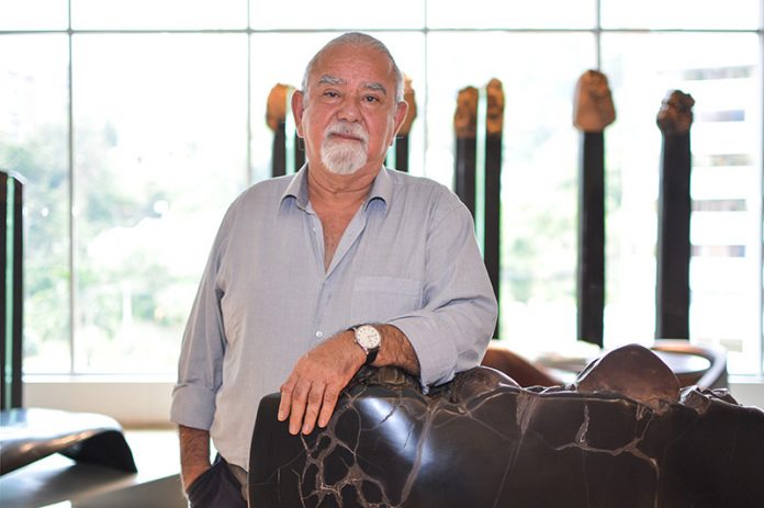 Hugo Zapata el artista quindiano radicado en Medellín desde 1946.