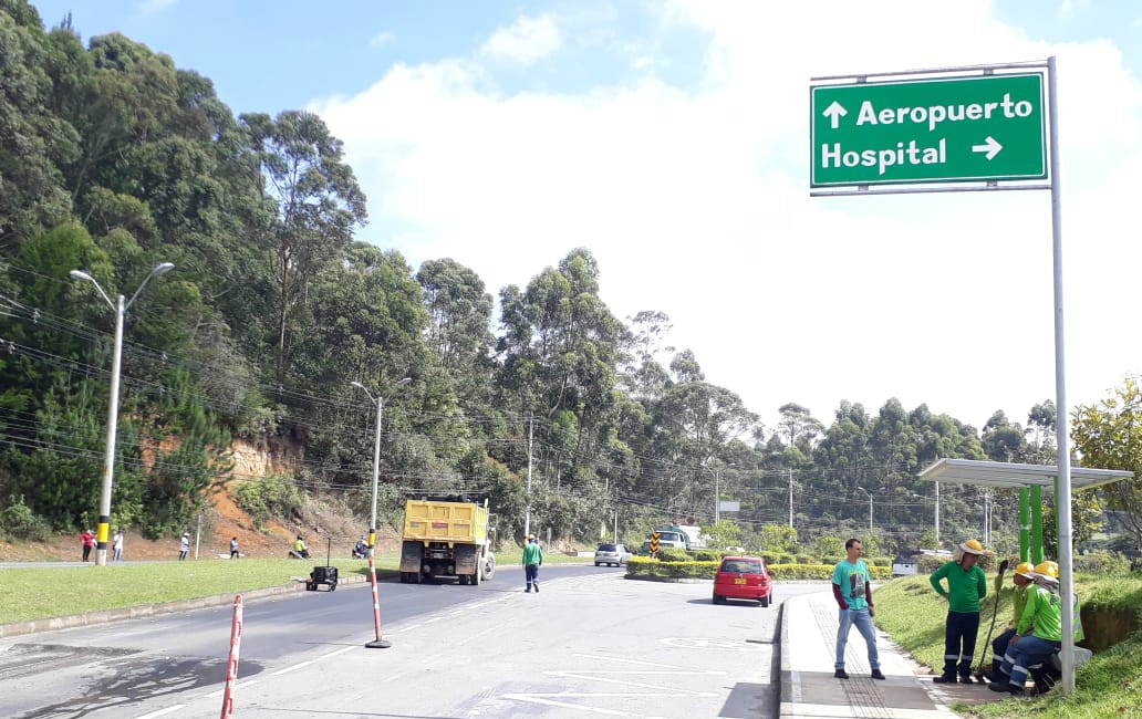 Paso restringido vía Llanogrande hacia el Aeropuerto