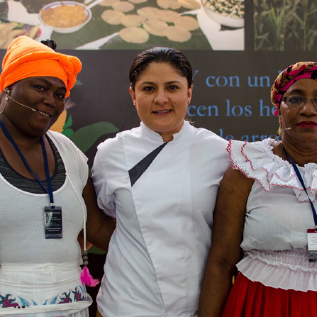 María Liliana Quinto, Sandra Milena Giraldo y Dulcenombre Rodríguez
