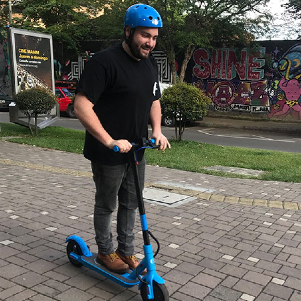 Una app para recorrer la ciudad en scooter