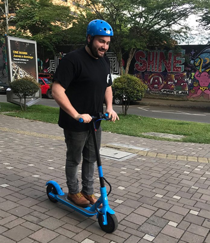 Una app para recorrer la ciudad en scooter