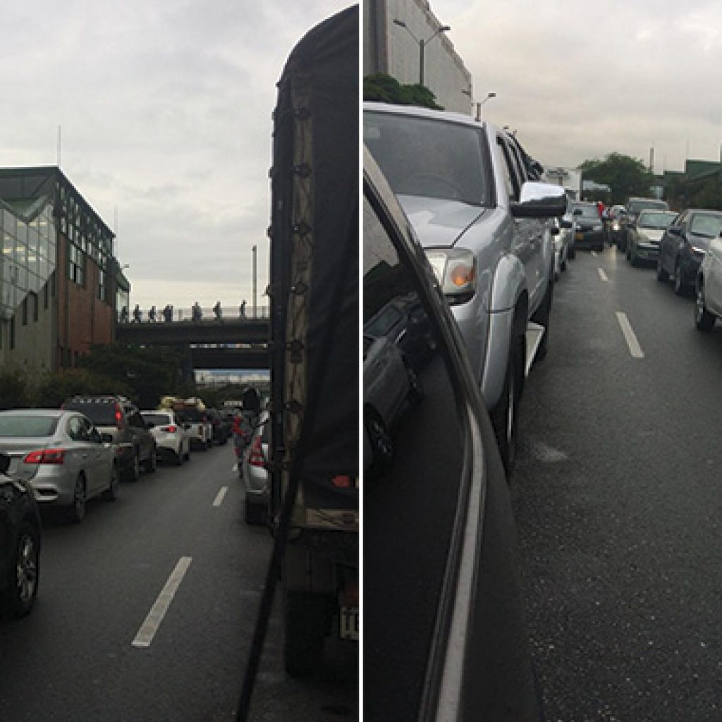 Congestión vehicular en el Regional