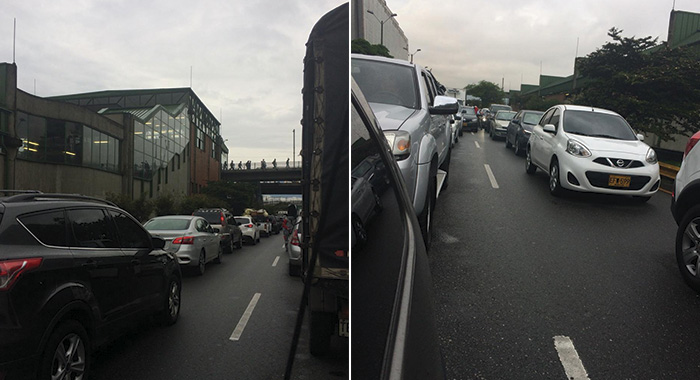 Congestión vehicular en el Regional